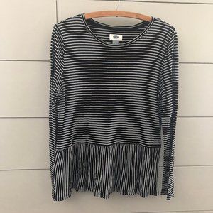 Old Navy Stripped Top-Medium